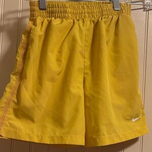 Nike Golden Yellow Sports Shorts
